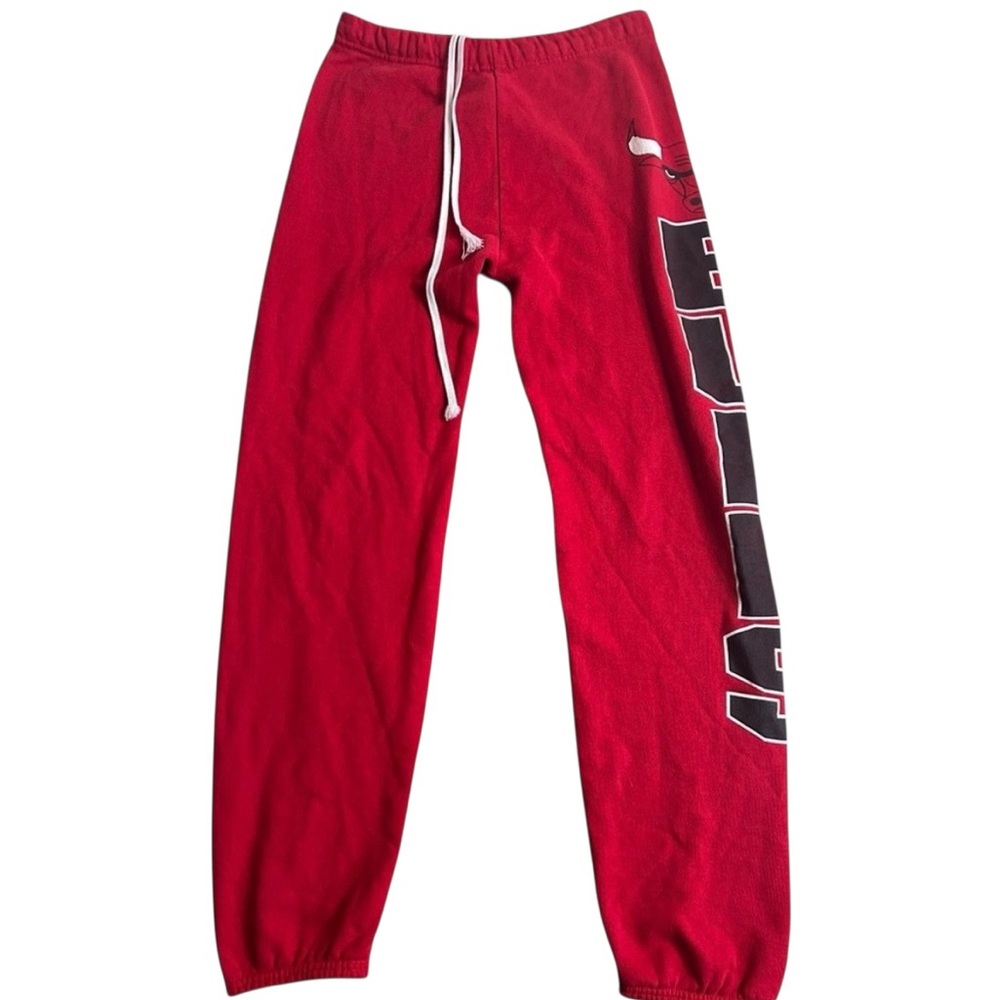Vintage Chicago Bulls Sweatpants Men’s‎ Medium Red Signal Mega-Fleece USA Made